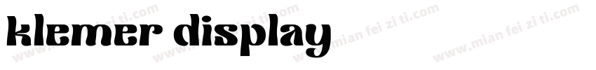 klemer display字体转换